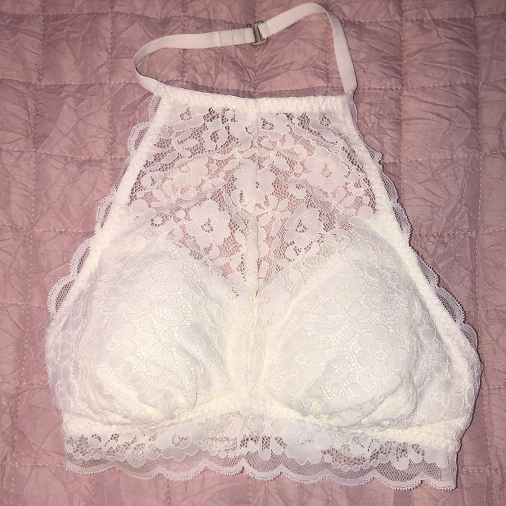 Gilly Hicks white lace bralette XS